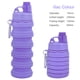thumbnail image 2 of DQrwqpou Botella Deportiva Silicona A Prueba Fugas 500 Ml Accesorios para Exteriores Plegables (púrpura), 2 of 9