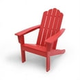 thumbnail image 3 of Red Poly Outdoor Patio Adirondack Chair HDPE, 3 of 10