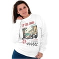 thumbnail image 4 of Grand Prix Italian Speed Racing Car Men's Big & Tall Crewneck Sweatshirt Brisco Brands 5X, 4 of 6