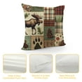 thumbnail image 4 of Rustic Lodge Bear Moose Deer Cushion Covers ,Countryside Hunting Theme Pillow Covers for Men Boys,Patchwork Buffalo Plaid Throw Pillow Covers,Boho Tribal Cabin Decorative Pillow Covers, 4 of 5