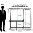 thumbnail image 2 of Tohu Commercial-Grade Foldable Closet Wardrobe, 1984.1Lbs Steel Frame with Dust-Proof Fabric Cover, Portable Storage for Suits & Accessories, 2 of 9