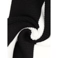 thumbnail image 7 of DARING DIVA Women's Striped Long Sleeve Crew Neck Ribbed Knit Dress L White, 7 of 7