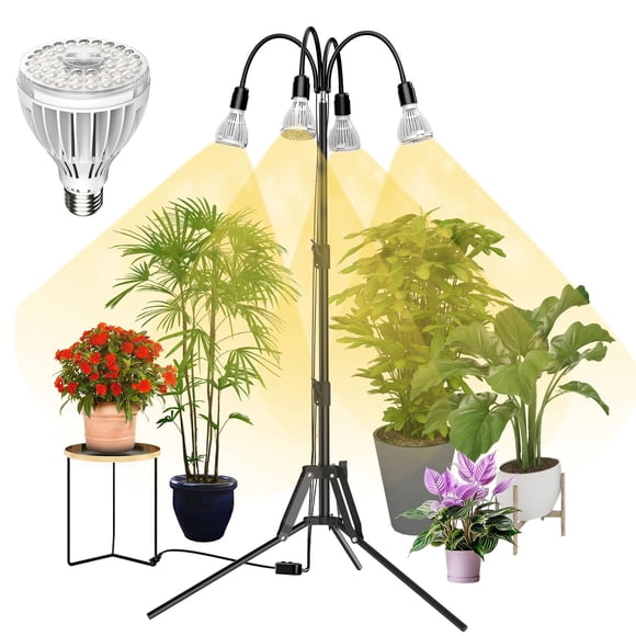 Lámpara SANSI 128W de Espectro Completo para Cultivo de Plantas de Interior