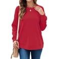 thumbnail image 3 of SPROUTOP Sweatshirt for Women Long Sleeve Crew Neck Pullover Loose Ladies Winter Tops, 3 of 9