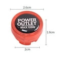 thumbnail image 3 of 1Pc Car Socket Protective Cover Power Outlet Button Cap Vehicle Accessories Red, 3 of 8