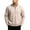 Khaki, variant on Mens Casual Waffle Golf Sweatshirts Long Sleeve Button Collared Pullover Shirts Green,4XL