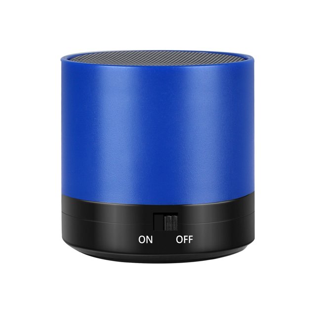 Haut-parleur Compatible Bluetooth Mini Résistant à l'Eau Rond BT4.1 Simple Haut-Parleur Boîte de Son pour Parti-Bleu