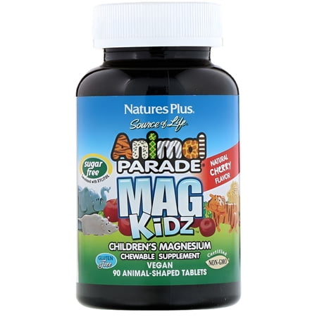 Nature s Plus Animal Parade MagKidz-Cherry Flavor Sugar Free 90 Tablets