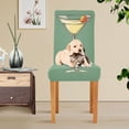 thumbnail image 4 of Yayeee 2 Pack Dining Chair Covers Stretch Parson Chairs Slipcovers Seat Protector, Lemon Glass, 4 of 6