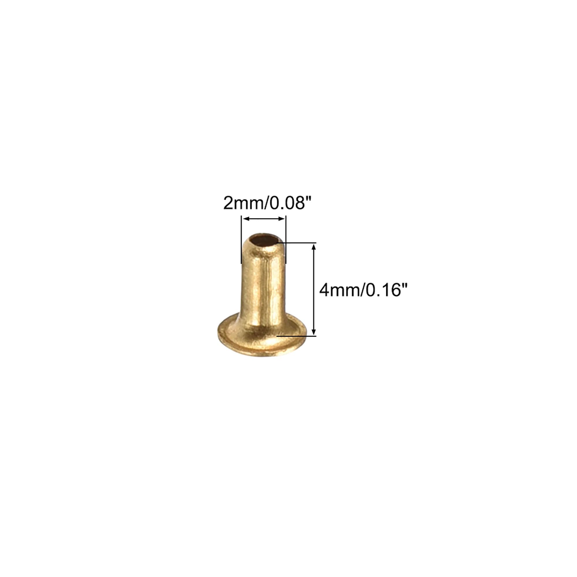 2.5mm x 3mm Through Hole Copper Hollow Rivets Grommets Circuit Board PCB 200Pcs