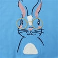 thumbnail image 6 of Byoo Toddler Girl's Easter Graphic Sweatshirt Soft Bunny Print Long Sleeved O-Neck Pullover Top Base Sweatshirt,Blue, 6 of 6
