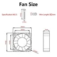 thumbnail image 4 of Aokin for Raspberry Pi Cooling Fan DC 5V/3.3V Brushless CPU Cooling Fan with Screws for Raspberry Pi 4 B, Pi 3 B+, Pi 3 B, Pi 2 B, Pi 1 B+, RetroFlag NESPI Case, etc, 2 Pack, 4 of 4