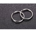thumbnail image 1 of YOSADIER 36Pcs Round Flat Key Holder Metal Split Rings for DIY Craft Projects 2.5x2.5x0.15in, 1 of 7