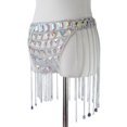thumbnail image 4 of Boho Crystal Body Chain Faldas de baile Cadenas de cinturo Verano Playa Borla Flecos Cadenas para el cuerpo Cinturón de moda para mujeres y niñ Fernando Falda de cadena de cintura de mujer, 4 of 8