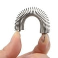 thumbnail image 4 of 1mmx10mmx70mm Extended Compression Spring,3.4Lbs Load Capacity,Silver,Pack of 5, 4 of 5