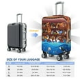 thumbnail image 6 of Lsque Animals On Noah's Ark2 Printed Luggage Cover, Travel Luggage Protector,Scratch and Dirt Resistant, Fits 18-32 Inch Luggage - Large, 6 of 9