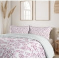 thumbnail image 6 of Ambesonne Flower Duvet Cover Sets, Romantic Florals Petals, 2-King, Pale Pink White, 6 of 7