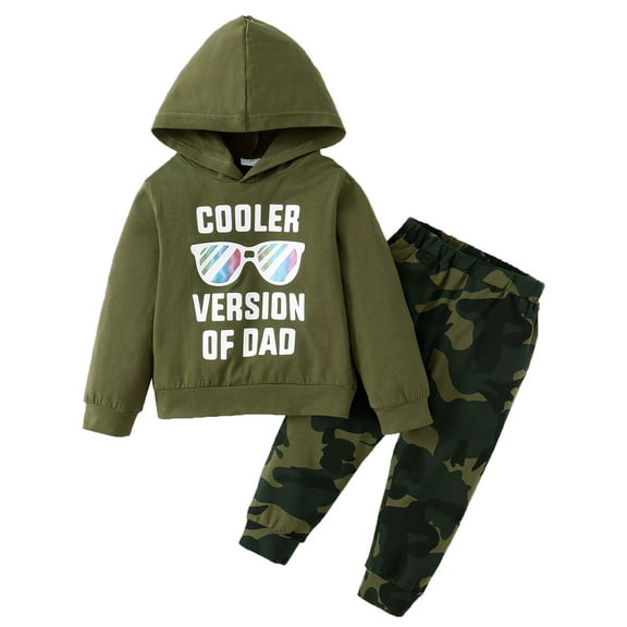 WESIDOM Toddler Baby Boy Clothes Outfits Fall Winter Letter Printed Hoodie Sweatshirt Top Long Pants