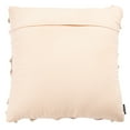 thumbnail image 3 of SAFAVIEH Ashlin Solid Checkered Accent Pillow, 18" x 18", Beige/Grey, 3 of 3
