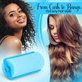 thumbnail image 6 of Foam Hair Roller Set, Heatless Hair Curlers to Sleep In, Self-Fastening, Soft Wave Curlers for Short and Medium Hair, Blue, 1.5CM 12 Pieces – By Rampro, 6 of 7