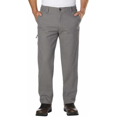 G.H. Bass & Co. Men's Flat Front Canvas Terrain Pant, Gray, 38W x 32L