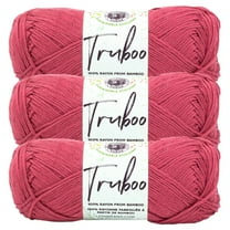 Lion Brand Yarn Truboo Rose Yarn 3 Pack