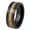 Black, variant on Whiskey Barrel and Deer Antler Inlay Wedding Band Mens Black Tungsten Carbide Ring