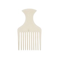 Unique Bargains 1 Pc Flat Handle Marble Hair Insert Comb Colorful White Acetate Sheet