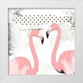 thumbnail image 1 of Ogren, Sarah 12x12 White Modern Wood Framed Museum Art Print Titled - Flamingos, 1 of 4
