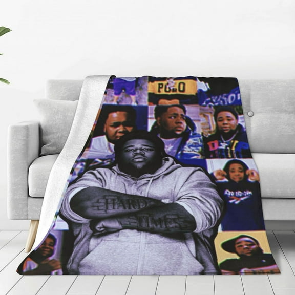 Rod Wave Kids Adults Ultra-Soft Micro Fleece Blanket Throw All Season Fuzzy Lightweight Throw Blankets For Office Company Home Couch Bed Sofa 80"X60"