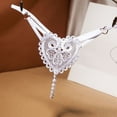 thumbnail image 2 of Retro Pearl Thong Women's Interesting Thin Panties Low Waist Beaded G String Thongs for Women plus Size, 2 of 8