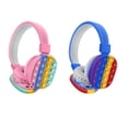 thumbnail image 3 of Auriculares Ajustables Con Cabeza De Burbuja De Empuje, Juguete Portátil De Descompresión De Silicona, Auriculares Estéreo Bluetooth Con Arcoíris Para Adultos Y Niños 2 En 1 Guardurnaity EL016537-01, 3 of 5
