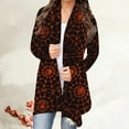 thumbnail image 1 of Cardigans pour Femmes Cardigan à Manches Longues à Col Rond Imprimé Floral Veste Boho Cardigan en Solde, 1 of 5
