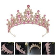 thumbnail image 2 of KAKOWELY Tiara nupcial de cristal, corona, tiara, tocado de boda, diadema de cumpleaños, accesorio para el cabello, 2 of 4