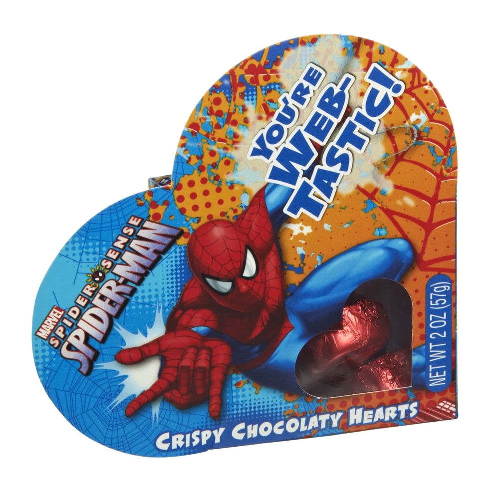 Frankford Marvel SpiderMan Crispy Chocolaty Hearts, 2 Oz.