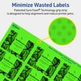 thumbnail image 5 of Avery Printable Rectangle Labels, Neon Green, 2" x 2-5/8", 600ct, 5 of 11