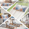thumbnail image 6 of Orange Navy Blue Coral Throw Pillow Covers, Summer Beach Coastal Ocean Soft Breathable Pillow Cases with Invisible Zipper for Sleeping, Standard Pillowcases for Couch Bed Sofa Chair 20x26 Inches, 6 of 9