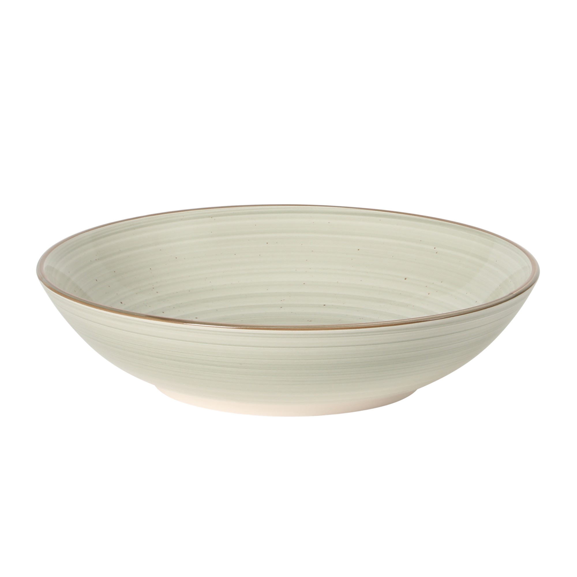 Gibson Home Stonebury 16 Piece Plates and Bowls Cream Grey Dishes - Handpainted Stoneware Dinnerware Set - Service for 4