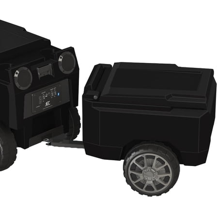 C3 Cooler Trailer - Black with Black Lid | 30 can Capacity | Hitch Included