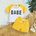 Baby Boy Outfit Toddler Kids T Shirt Short Sleeve Tops Shorts Monogram