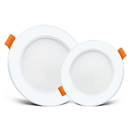 

DYstyle LED Round Recessed Ceiling Flat Panel Down Light LED Disk Light Flush Mount Ceiling Indoor Lighting