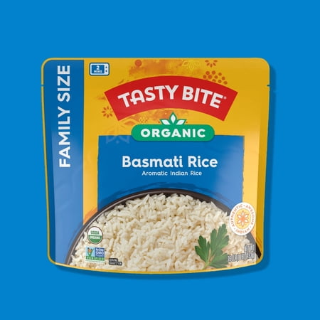 Pack of 6, Tasty Bite Family Size Organic Basmati Rice, 16 oz