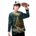 thumbnail image 6 of ITSAME Boys Girls Long Sleeve Tops, Xmas Graphic Loose Fashion Crewneck Holiday Pullover Christmas Shirt Multicolor 5T, 6 of 7