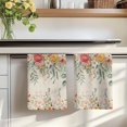 thumbnail image 7 of Watercolor Floral Kitchen Towels Set of 4, Spring Roses Eucalyptus Leaf Plants Beige Absorbent Dish Towels for Kitchen, Microfiber Hand Towel, Quick Drying Tea Towel for Cleaning Dishcloths, 7 of 7