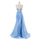 thumbnail image 2 of Vestido de fiesta RUMUGUYA, elegante, con apliques de encaje, satén, sirena, morado, 2 of 6