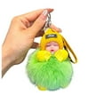 thumbnail image 2 of Sleeping Baby Keychain Soft Small Decorations Charm Accessories Keyring Decorative Toy For Backpack Purse Bag Pendant, 2 of 3