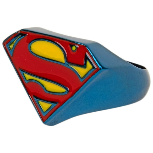Superman Bague Symbole Bleu - Taille 13