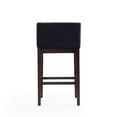thumbnail image 3 of Kingsley 38 in. Black and Dark Walnut Beech Wood Barstool, 3 of 5