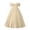 Beige*, variant on RUTAYY Teen Girls Dress Formal Off Shoulder Solid Color Big Bow Floor Length Gown Party Breathable Comfortable Classic Versatile Dresses