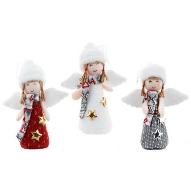 Muñeco De Peluche De Navidad Árbol De Navidad Colgante Colgante Muñecos De Ángel De Peluche Decoraciones Para Navidad Fiesta Chimenea Scienceny HA038289-00
